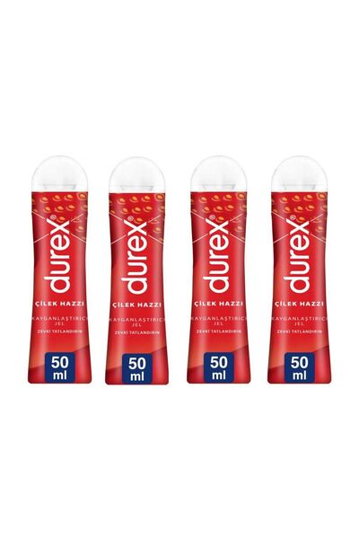 Durex Play Kayganlaştırıcı Jel Çilek Hazzı 50ml X 4 Adet