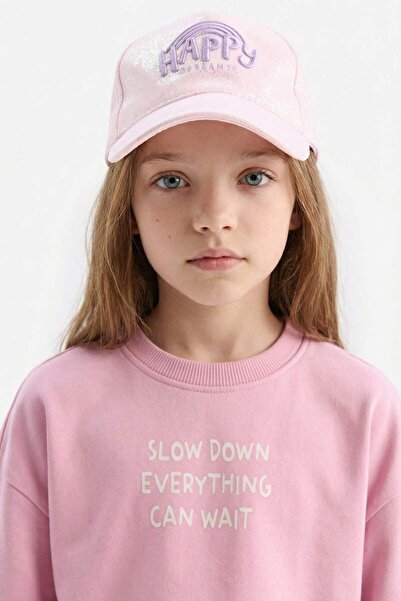 DeFacto Șapcă de baschet de baseball din gabardină brodată pentru fete B7591A...