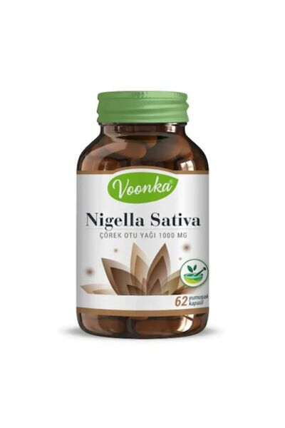 Voonka Nigella Sativa Çörek Otu Yağı 1000 Mg 62 Kapsül