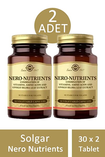 Solgar Nero Nutrients 30 Tablet 2 Adet