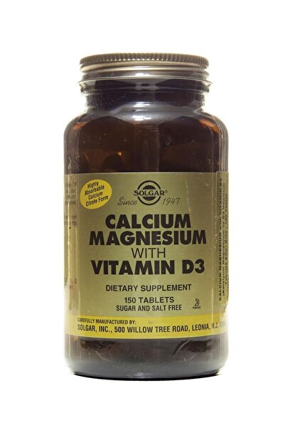 Solgar Calcium Magnesium With Vitamin D3 150 Tablet