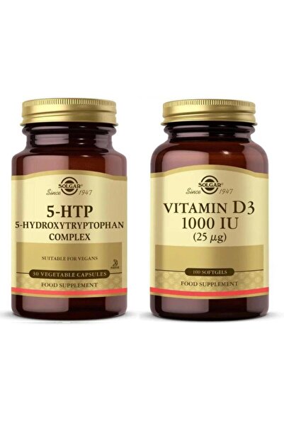 Solgar 5-htp 30 Kapsül+ Vitamin D3 1000 Iu 100 Tablet