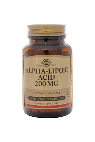 Solgar Alpha Lipoic Acid 200 Mg 50 Kapsül