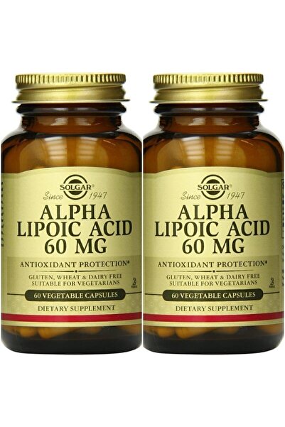 Solgar حمض ألفا ليبوك 60 مجم 60 كبسولة 2 قطعة