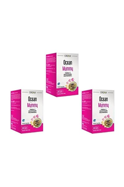 Ocean مامي 30 كبسولة - مجموعة فيتامينات متعددة ومعادن متعددة مكونة من 3 قطع