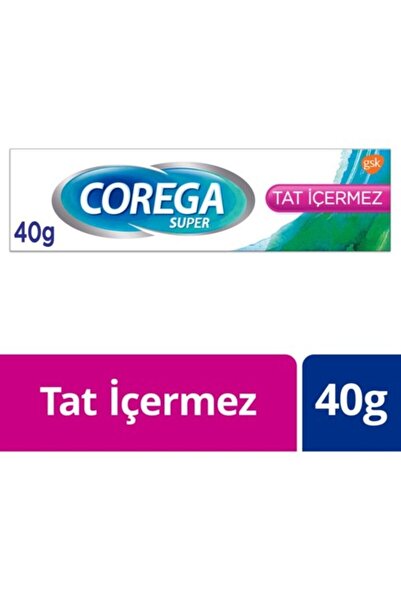 Corega Süper Diş Protezi Yapıştırıcı Tat İçermez Krem 40 Gr