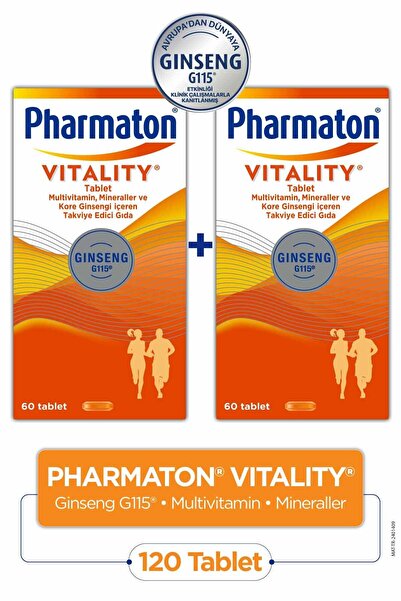 Pharmaton Vitality 60 Tablet 2 Adet