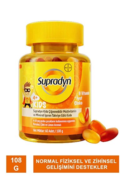 Supradyn Kids Multivitamin Ve Mineral 60 Çiğnenebilir Tablet Skt-04.2025