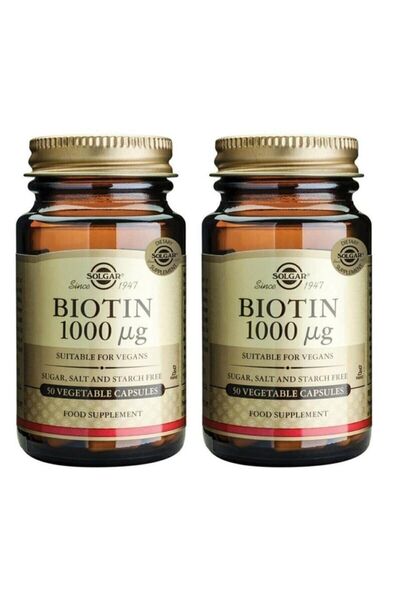 Solgar Biotin 1000 Mcg 50 Kapsül 2 Adet