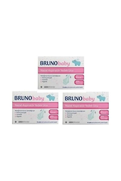 Bruno Baby Nazal Aspiratör Yedek Ucu 3 X 10'lu