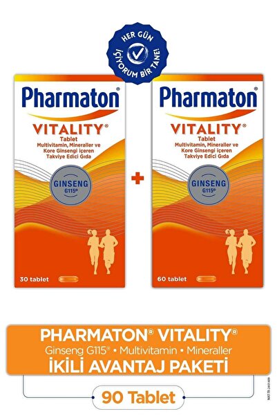 Pharmaton Vitality 60 Tablet- Vitality 30 Tablet