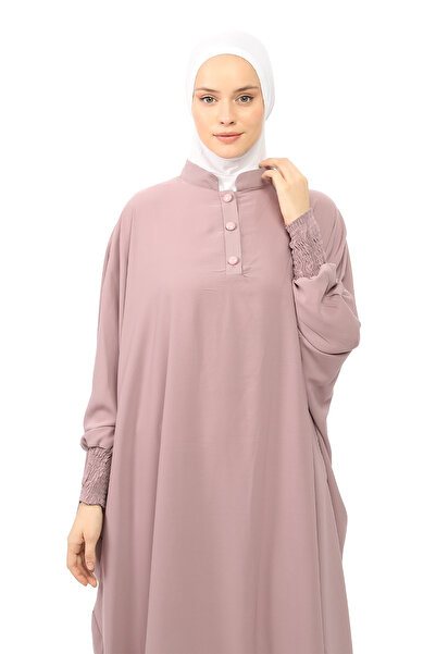 Altobeh Medina Silk Abaya Ferace - Hijab φόρεμα με γιακά και μανίκια νυχτερίδας