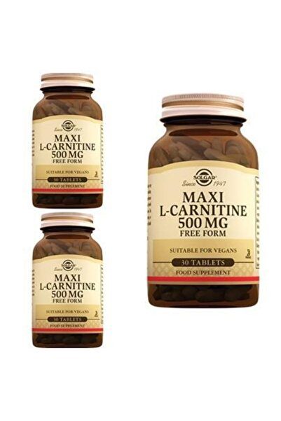 Solgar Maxi L-carnitine 500 Mg 30 Tablet 3 Adet