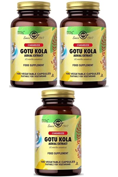Solgar Gotu Kola 100 Kapsül 3 Adet