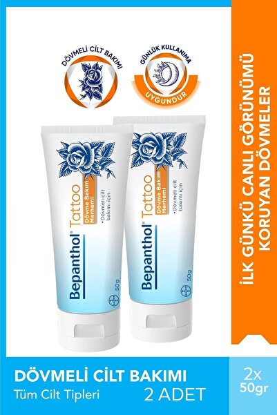 Bepanthol Tatoo Dövme Bakım Kremi 50 gr 2 Adet