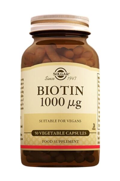 Solgar Biotin 1000 Mcg 50 Bitkisel Kapsül