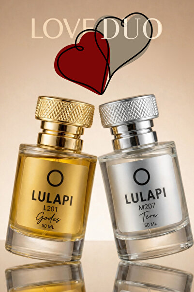 Lulapi Aşk Paketi L201 Godes & M207 Tere 2'li 50 ML Parfüm Seti | Kalıcı Kadı...