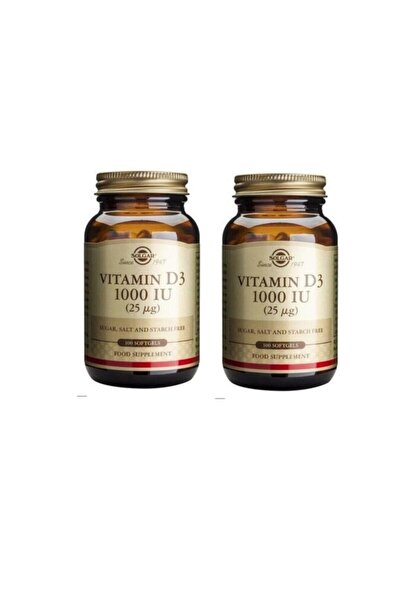 Solgar Vitamin D3 1000ıu 100 Kapsül 2 Adet