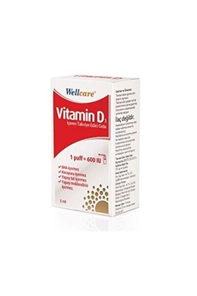 Wellcare Vitamin D3 600 Iu 5 ml Sprey