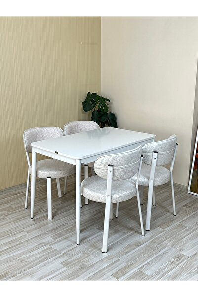 DİLETTO 70x110 YEMEK MASA TAKIMI MUTFAK MASASI 4 KİŞİLİK MASA SANDALYE TAKIMI...