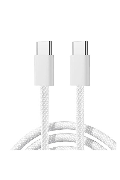 Joyroom S-A45 İphone Uyumlu Hasır Yeni Tip Type-c'den Type-c Şarj Kablosu 60W