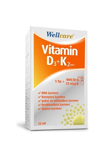 Wellcare فيتامين د3ك2 - 12 مل