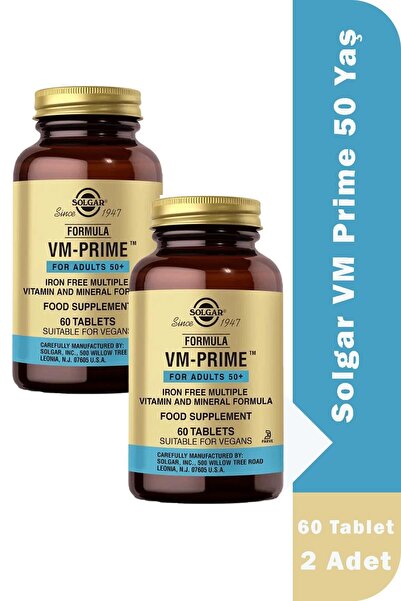 Solgar VM Prime 50 Yaş + 60 Tablet 2 Adet