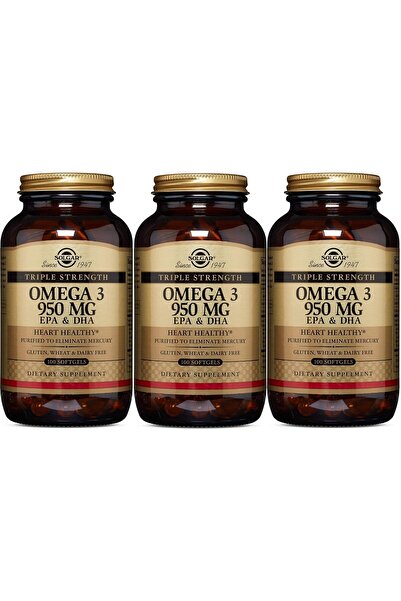 Solgar Omega-3 950 Mg 100 Kapsül ***3 Adet***
