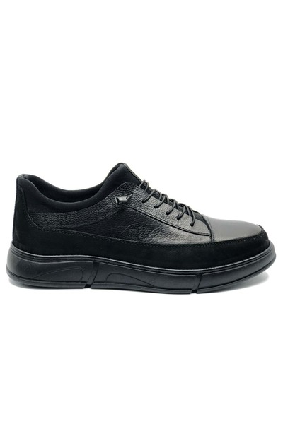 KOCAMANLAR Dropland 9028 Genuine Leather Men's Casual Shoes Black