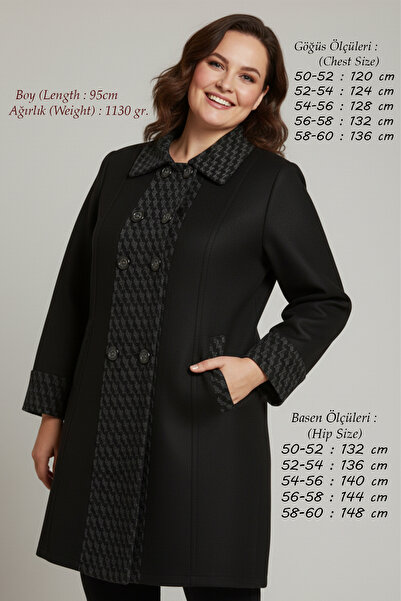 Laden Knitwear Steel Knit Woolen Women's Large Size Long Cardigan Mother Blac...