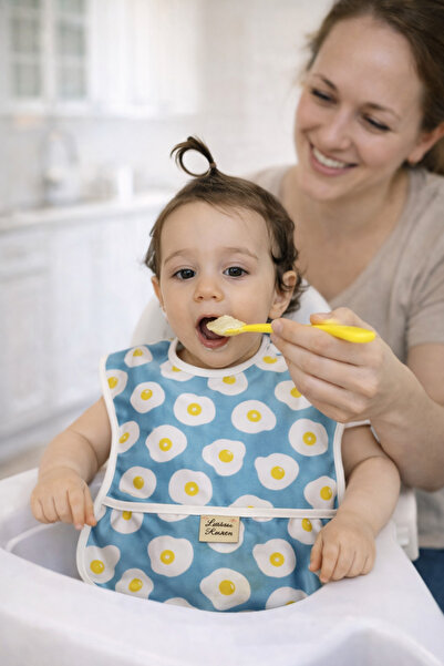 Lulunun Renkleri Blue Baby Bib