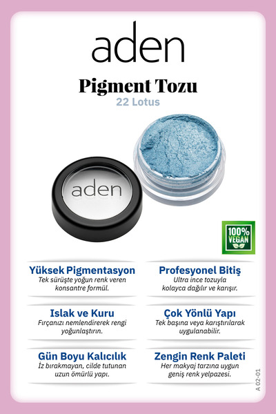 Aden Göz Farı Pigment Tozu 3 gr