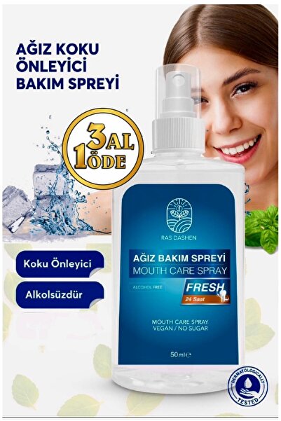 RAS DASHEN Yüksek Kalite Ağız Kokusu Önleyici Giderici Ferahlatıcı Sprey 50 ml