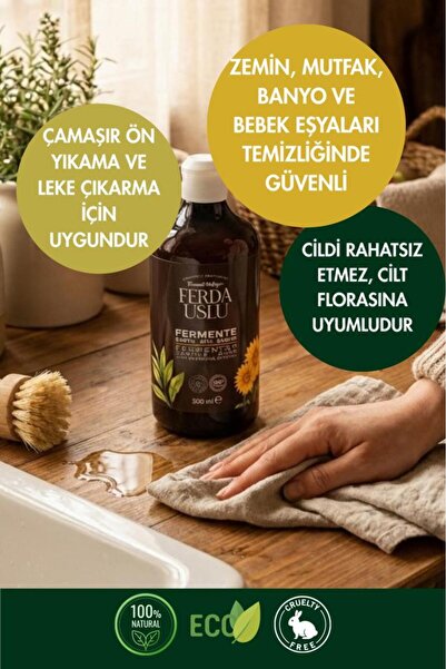 Fermente Mutfağım Fermente Sıvı Arap Sabunu - Kombucha Özlü 500 ml
