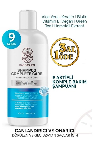 RAS DASHEN Kolajen Keratin Dolgunlaştırıcı Onarıcı Saç Dökülme Turunculaşma K...