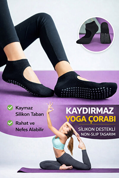 GAZELMANYA Șosete Pilates și Yoga cu talpă anti-alunecare - Șosete de dans