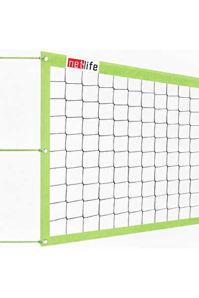 NET Voleybol Filesi Yeşil Ekonomik Renkli Okul Tipi 70cm X 8 Metre