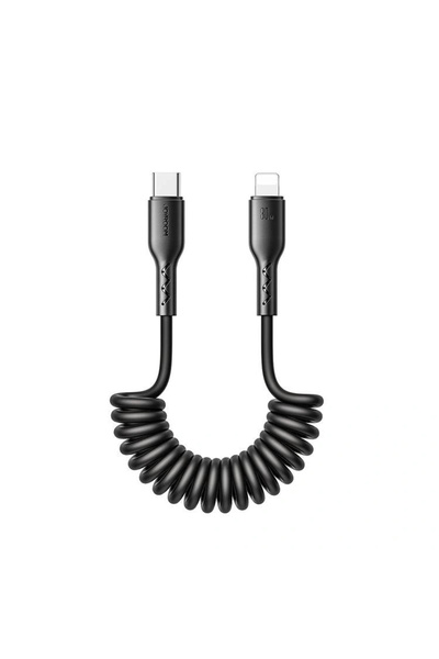 Joyroom Travel Serisi 30W Araç Sarmal Hızlı Şarj Kablosu Type-C'den Lightning...