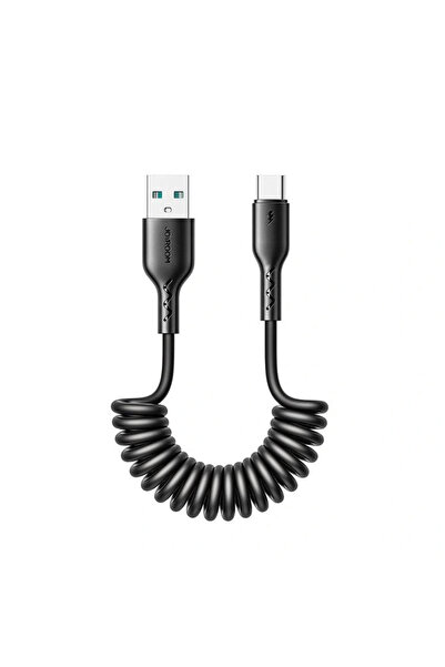 Joyroom Travel Serisi 3A Araç Sarmal Hızlı Şarj Kablosu Type-C 1,5 Metre
