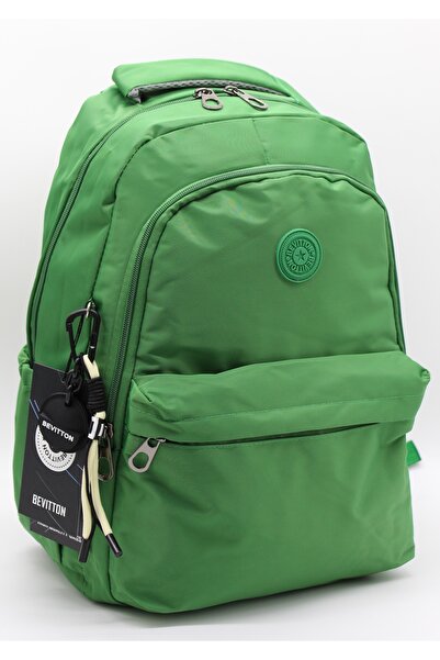 Bevitton 2200 Πράσινη Αδιάβροχη Σχολική Τσάντα Unisex Καθημερινή Σχολική Τσάντα