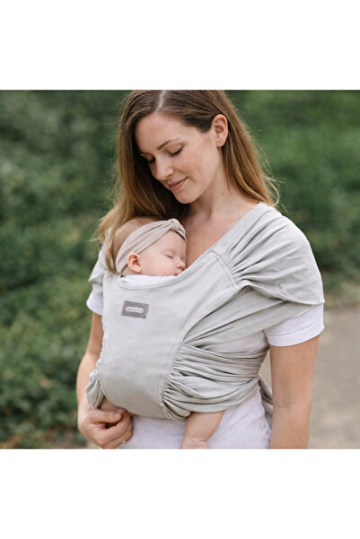 Babyjem Bel Destekli Terletmez Syling Anakucağı Bebek Taşıma Örtüsü Gri
