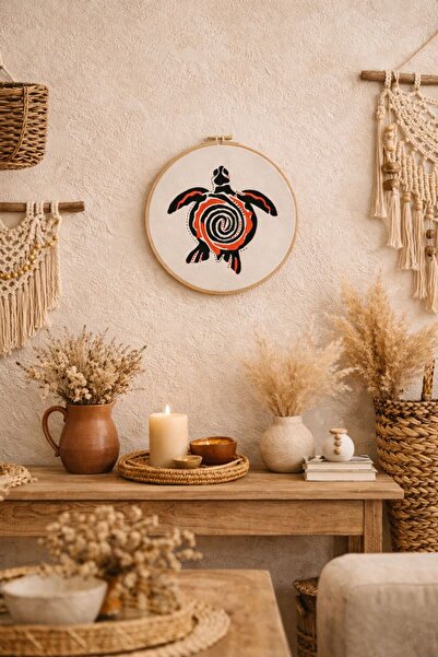 erya Caretta Kanvas Kasnak Tablo