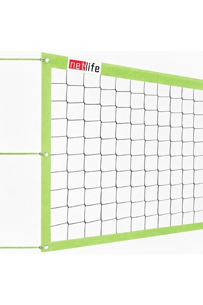 Netlife Voleybol Filesi Yeşil Ekonomik Renkli Okul Tipi 70cm X 9 Metre
