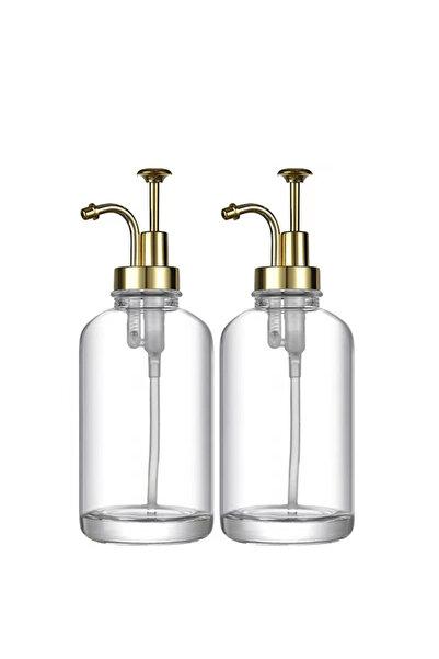 Choice عبوة واحدة ذهبية 500 مل، قطعتان، ملحقات موزع شراب القهوة، نصف عبوة، 16...