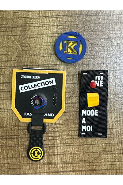 Gönülden Tasarım 8x4 cm 3 komada vezene aplikacije crvene boje