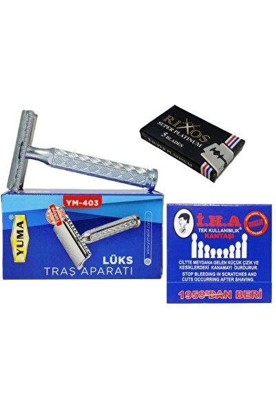 Yuma Jiletli Tıraş Makinesi, Tıraş Aparatı, Jilet Takılabilir Tıraş Aleti, 5'...