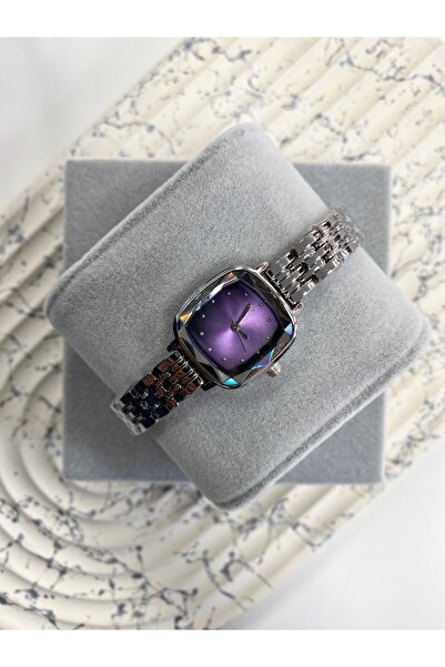 Mazzy Silver Inside Purple Women's Wristwatch
