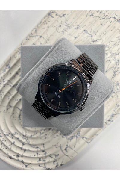 Mazzy Classic Model Round Black Men's Wrist Watch