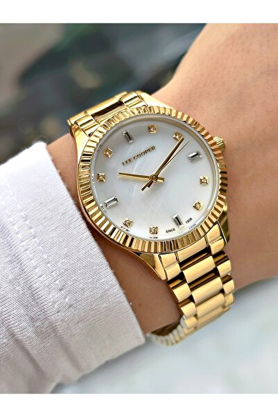 Lee Cooper Special Design 24 Months Warranty Steel Band Gold Color Women Wris...