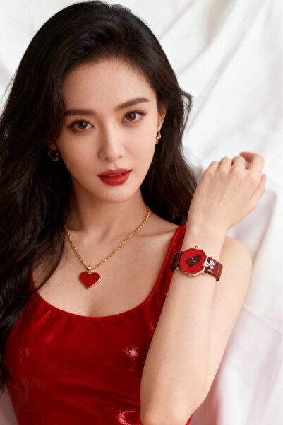 Ticen Kırmızı Çok Gen Kadın Kol Saati + Bileklik